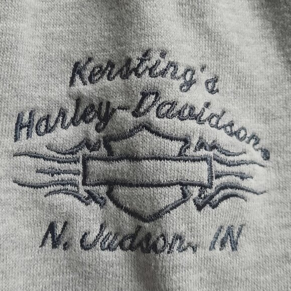 Women's Harley Davidson Pullover Hoodie Size 2XL Raw V Cut Bikercore - Picture 4 of 8